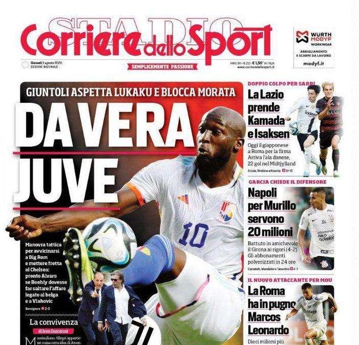 PRIMA PAGINA - CdS: “Napoli per Murillo servono 20 milioni"