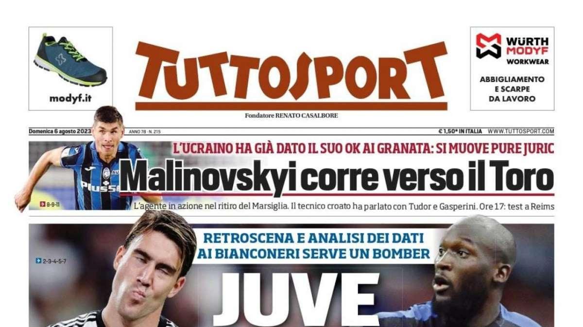 PRIMA PAGINA - Tuttosport: “Juve chi fa i gol”