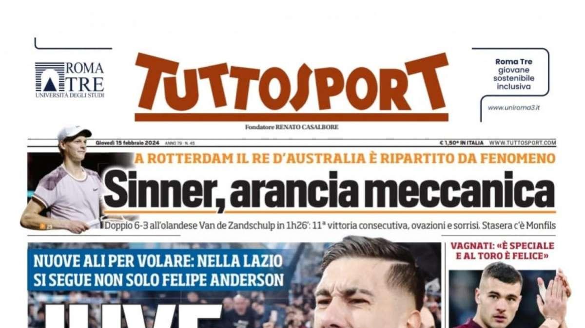 PRIMA PAGINA - Tuttosport: "Juve, scatto Zaccagni"
