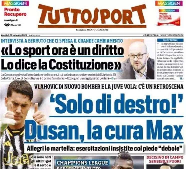 PRIMA PAGINA - Tuttosport: "Leao, che fai? Uno spreco del Diavolo"