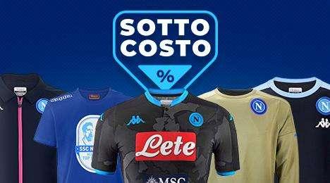 Sottocosto sui prodotti del Napoli: le offerte con sconti fino al 70%