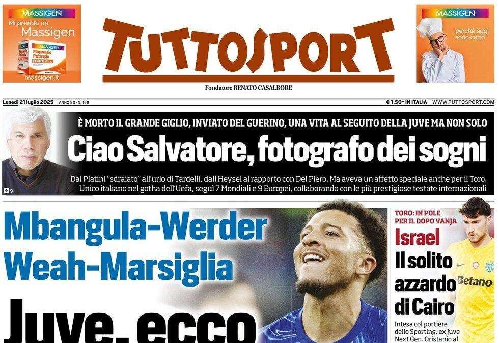 Tuttosport: "Juve, ecco i miilioni per Sancho. E Osimhen va al Gala..."