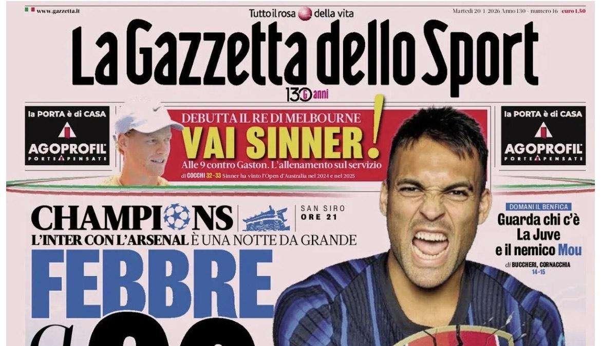La Gazzetta dello Sport: "Napoli dentro o fuori. Lukaku pronto per il finale"