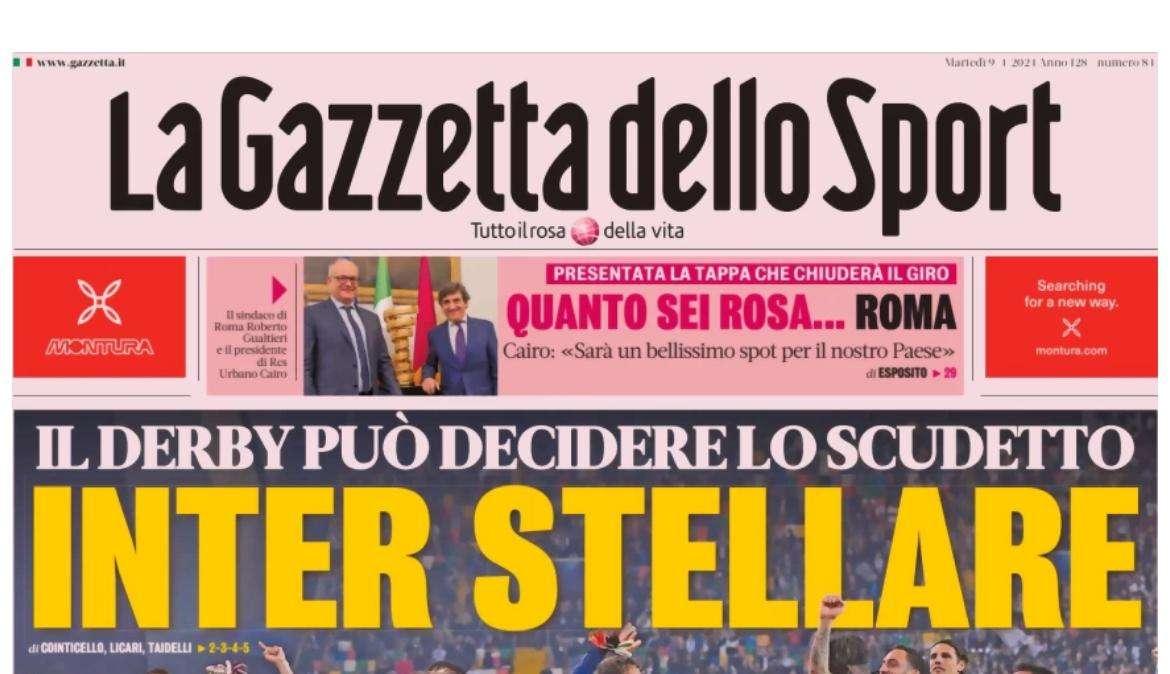 PRIMA PAGINA - Gazzetta: "Inter stellare. La Juve chiude per Felipe Anderson"