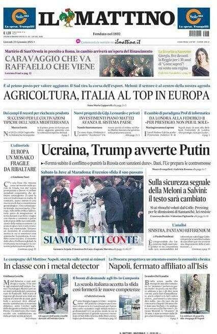 Il Mattino: "Siamo tutti Conte"
