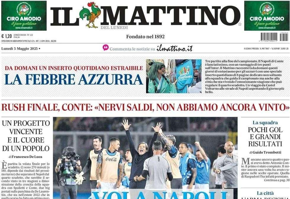 Il Mattino: "Vola Napoli"