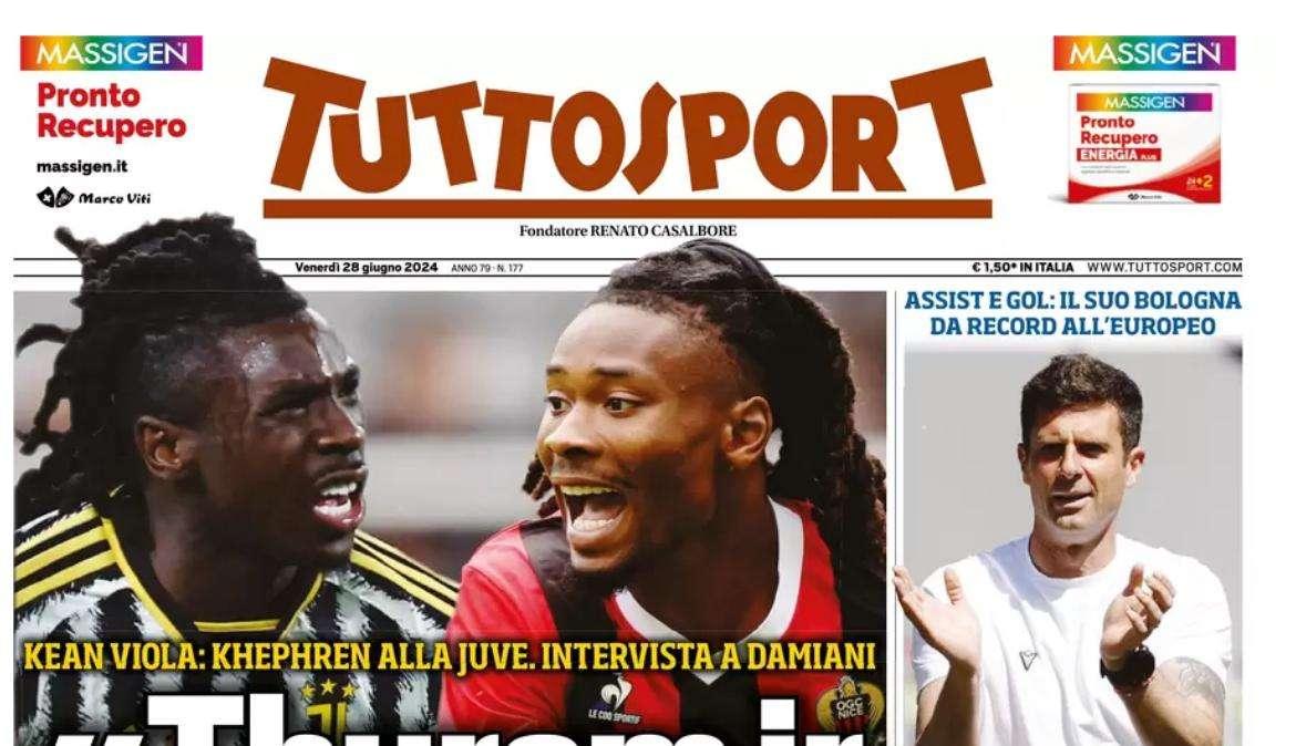 Tuttosport: “Thuram jr ha la testa di papà”