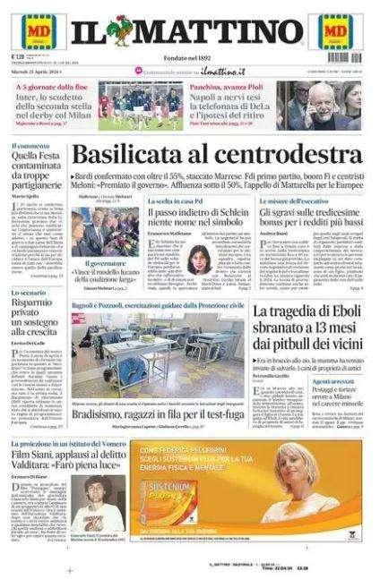 PRIMA PAGINA - Il Mattino: "Napoli a nervi tesi: la telefonata di DeLa e l'ipotesi ritiro"