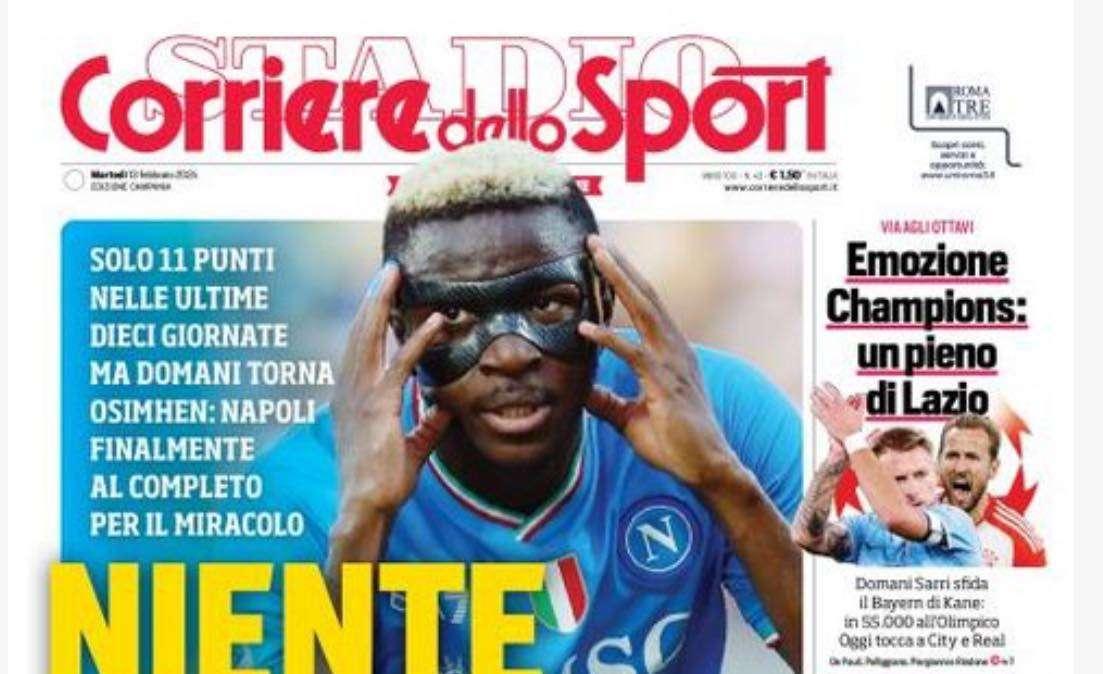 PRIMA PAGINA - Cds Campania: "Niente più alibi"