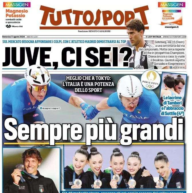 Tuttosport: "Grazie Meret, Conte passa solo ai rigori"