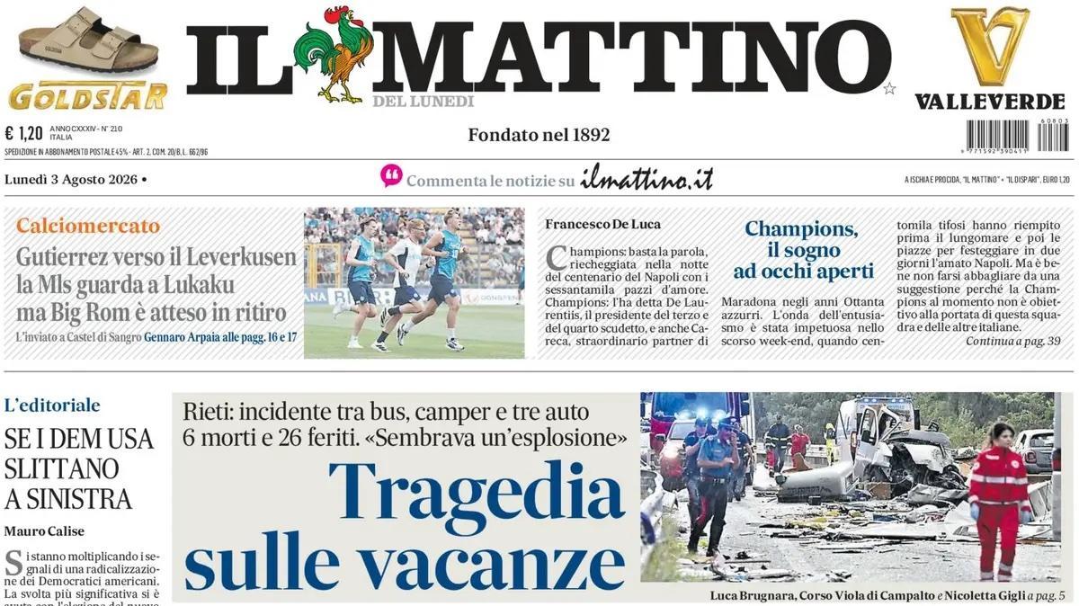 Calciomercato Napoli, Il Mattino: "Mls guarda a Lukaku ma è atteso in ritiro"
