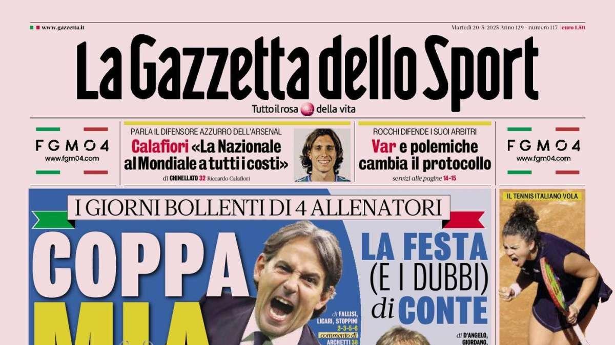 La Gazzetta dello Sport: "Napoli, la festa e i dubbi di Conte"