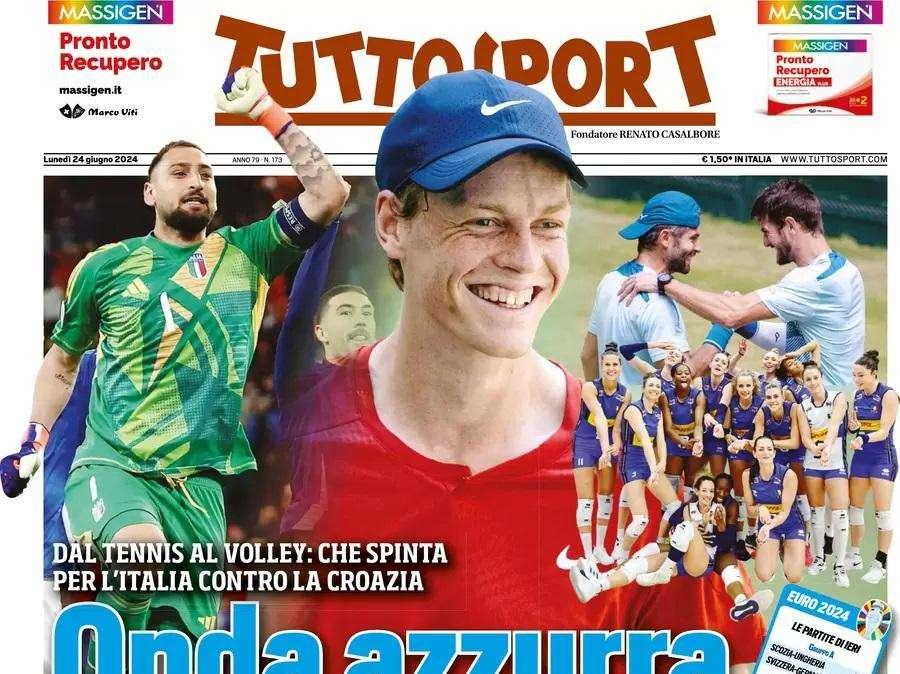 Tuttosport: "Onda azzurra. Cavalchiamola!"