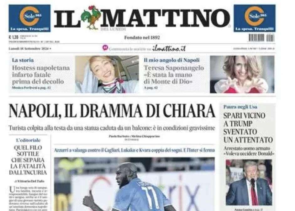 Il Mattino: "Riecco la vetta"