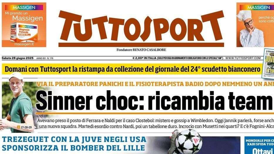 Tuttosport sull'attacco della Juventus: "David vota David"