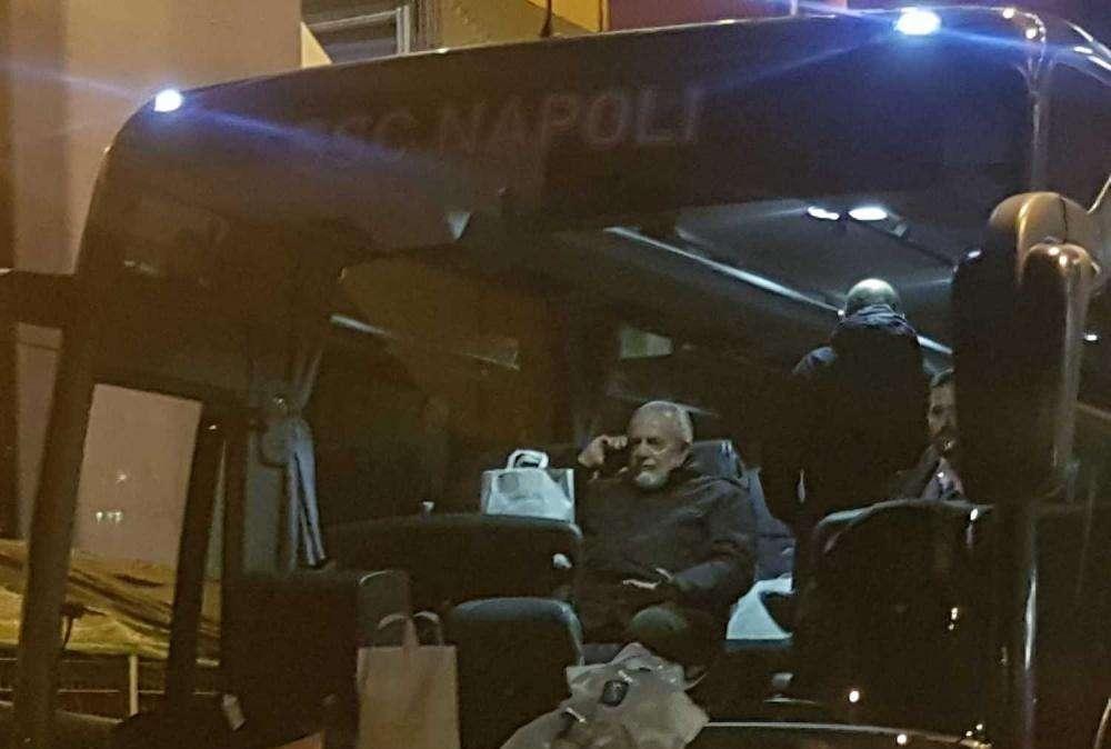 FOTO/VIDEO TN - ADL in pullman con la squadra, ritorno a Napoli nella notte