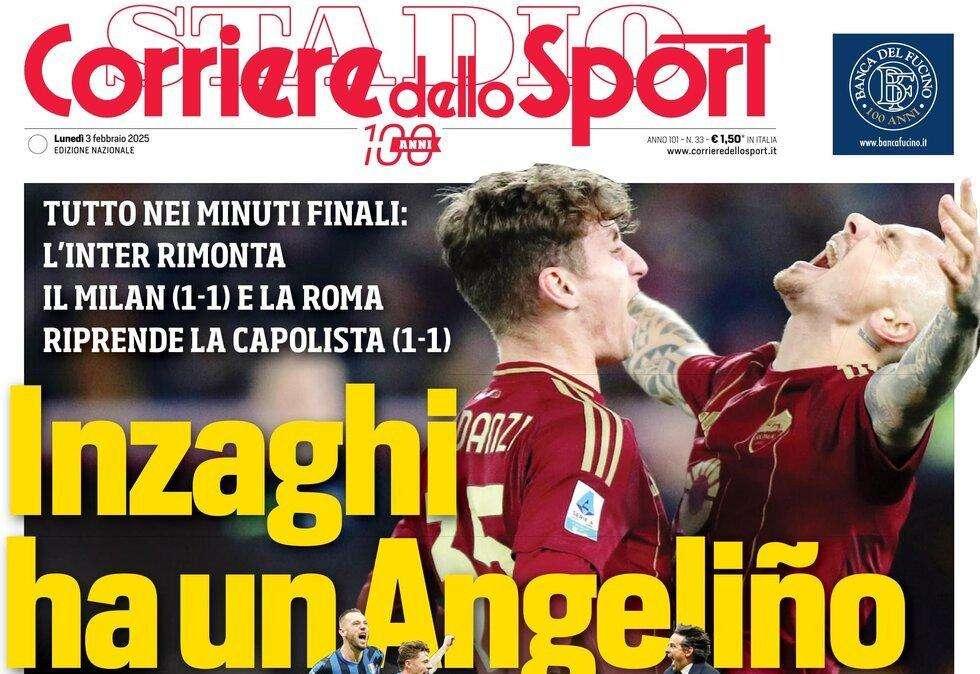 Corriere dello Sport: "Inzaghi ha un Angelino: lo spagnolo ferma il Napoli"