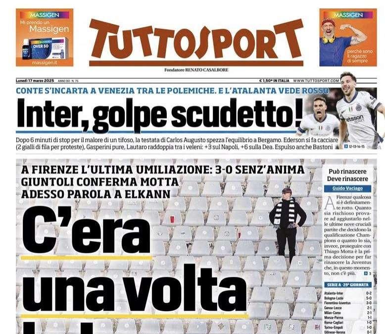 Tuttosport amaro: "C'era una volta la Juve"