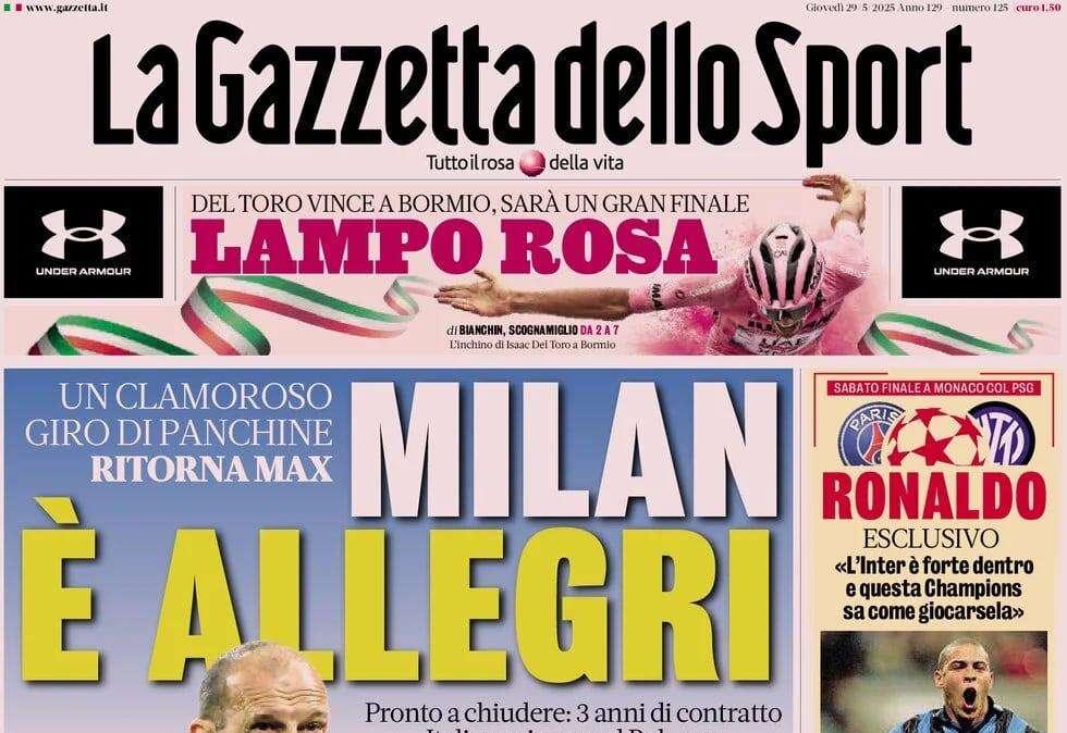 La Gazzetta dello Sport: "Conte, Napoli ci crede. Mercato da 150mln"