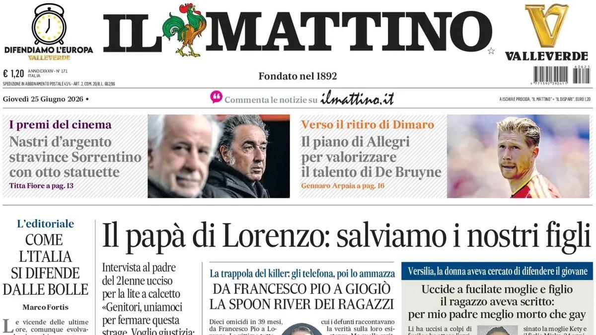 Verso Dimaro, Il Mattino: "Il piano di Allegri per valorizzare il talento di De Bruyne"