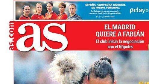 Dalla Spagna, AS - Il Real vuole Fabian, ma per il Napoli è incedibile almeno fino alla prossima estate