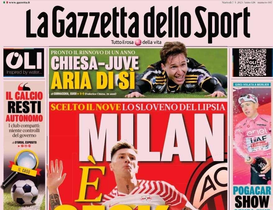 Gazzetta su un obiettivo del Napoli: "Sesko-Milan, ma costa 50 milioni"