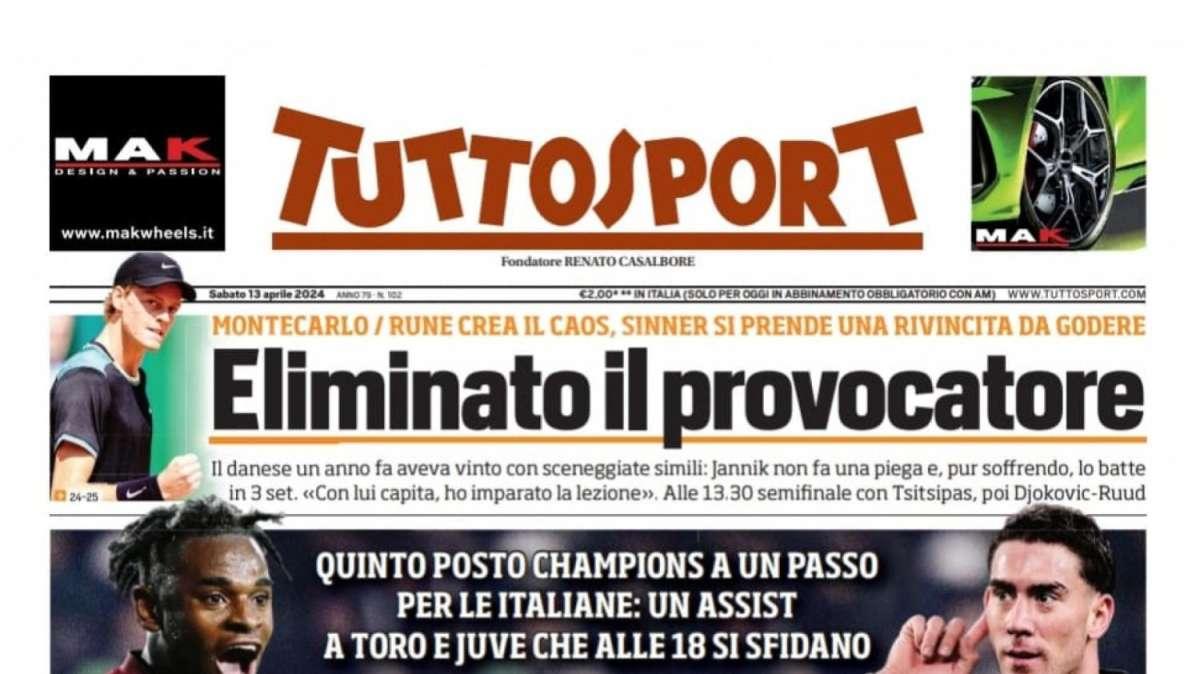 PRIMA PAGINA - Tuttosport: "Derby per l'Europa"
