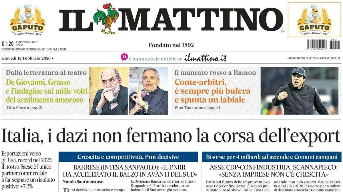 Il Mattino: "Conte-arbitri, è sempre più bufera e spunta un labiale"