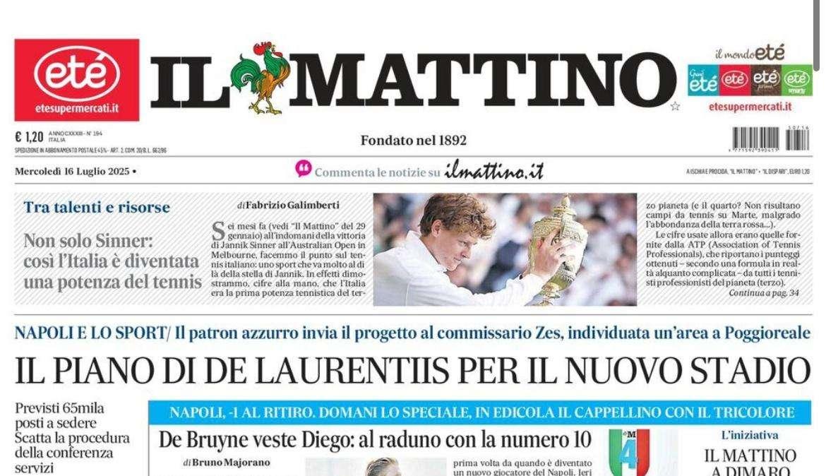 Il Mattino: “Il piano di ADL per il nuovo stadio: individuata un’area a Poggioreale”