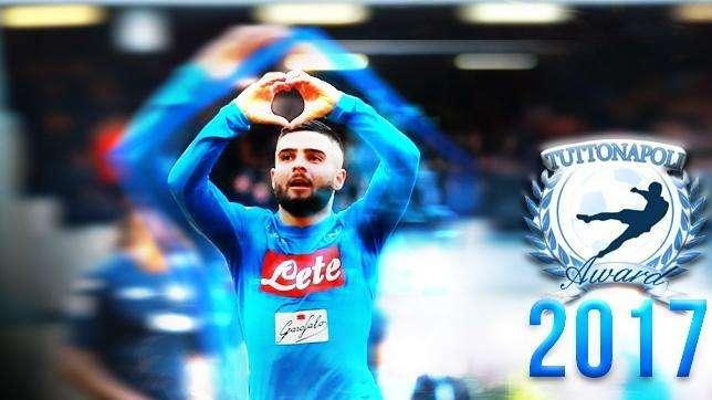 TUTTONAPOLI AWARD 2017 – Trionfa Insigne! La classifica completa: 80mila voti e Magnifico inavvicinabile, Mertens secondo