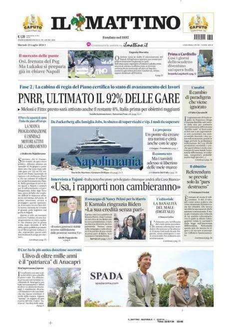 Il Mattino: "Osi, frenata del Psg. Ma Lukaku si prepara già in chiave Napoli"