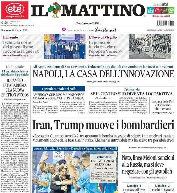 Il Mattino titola: "Conte, il decalogo per il paradiso"