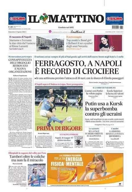 Il Mattino: "Prima di rigore"