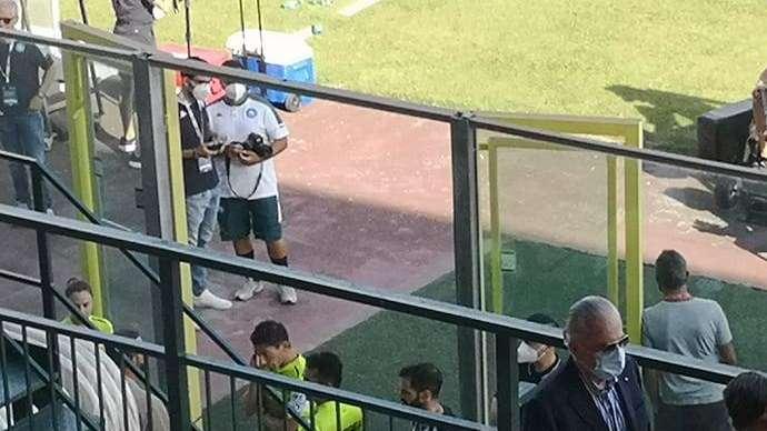 La reazione di ADL al gol di Insigne con l'Ascoli