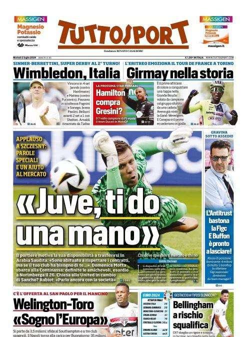Tuttosport: "Juve, ti do una mano"