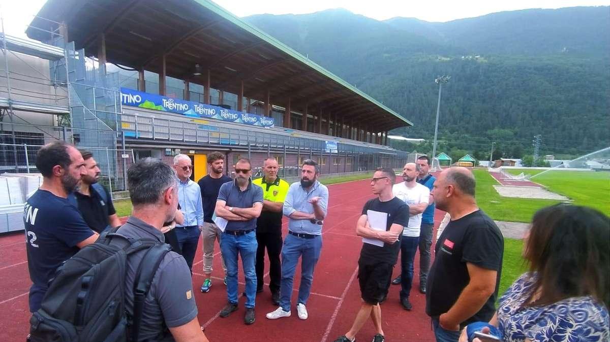Staff di Conte a Dimaro: sopralluogo in vista del ritiro in Val di Sole