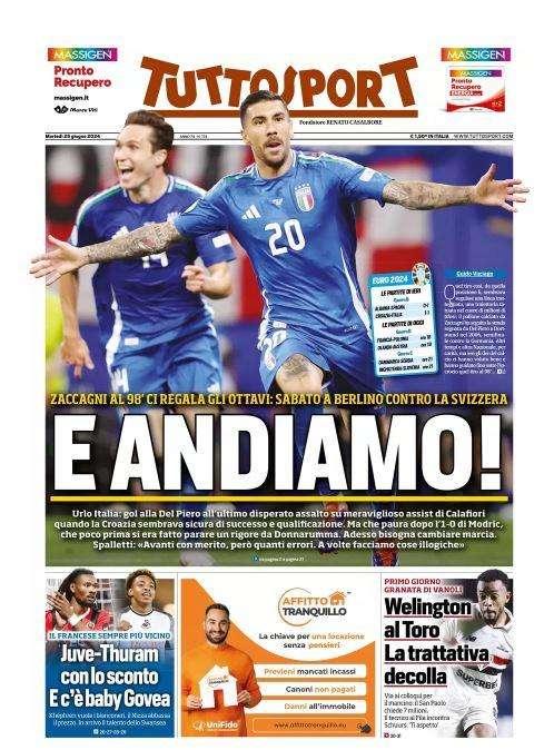 Tuttosport: "E andiamo!"