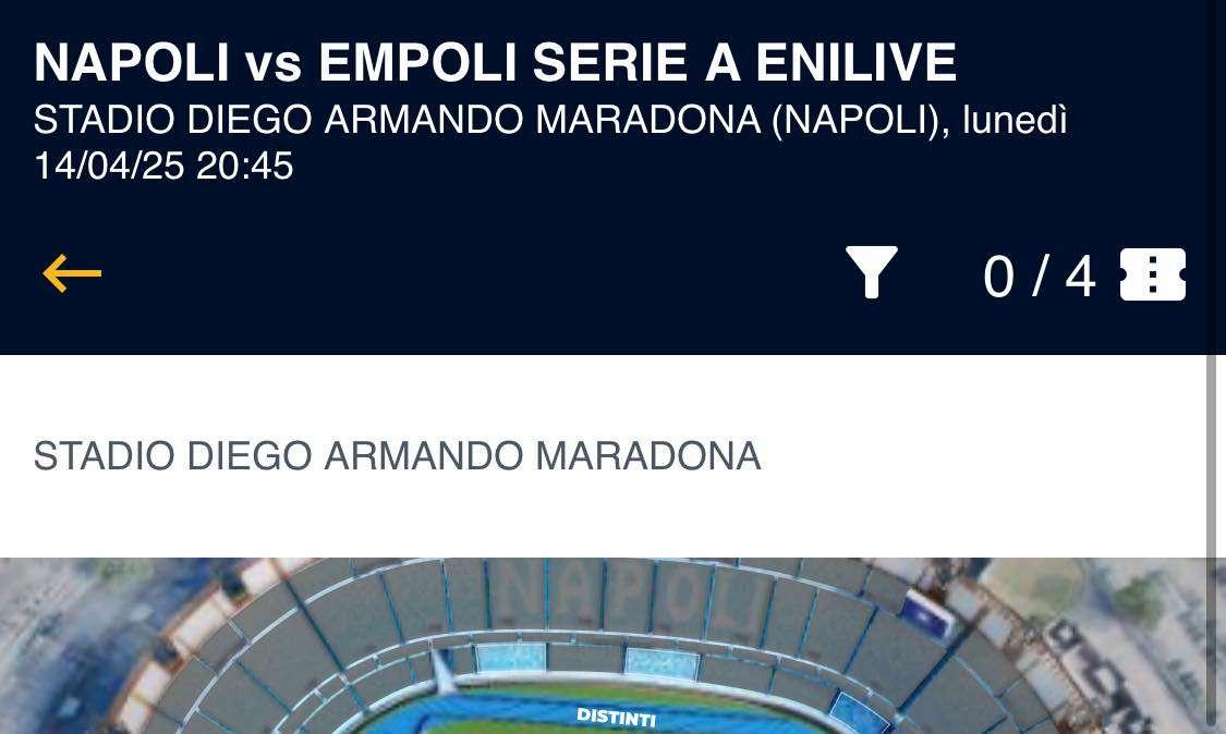 Napoli-Empoli, scontato il sold out: restano pochi tagliandi disponibili