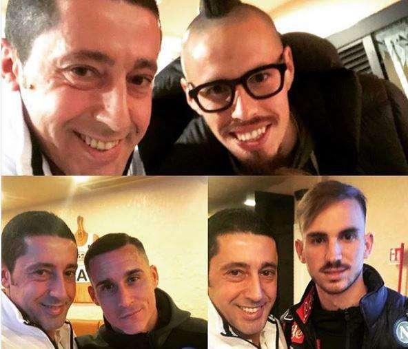 FOTO - Cena da 50 Kalò per Hamsik, Callejon e Fabian dopo la vittoria contro la Lazio 