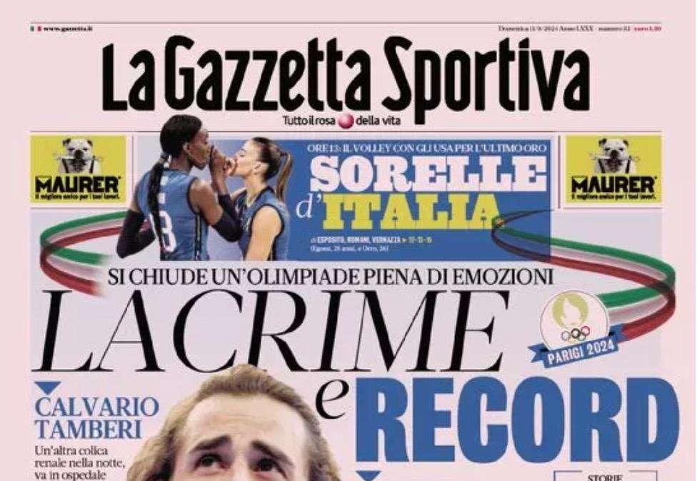 Gazzetta dello Sport: "Conte, che brividi!"