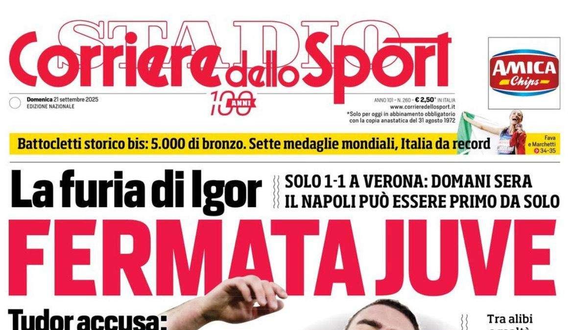 Corriere dello Sport: "Fermata Juve! E il Milan fa paura"