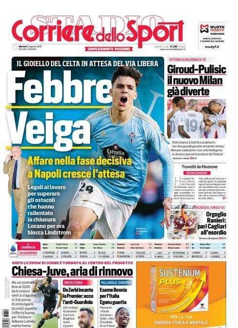 PRIMA PAGINA  - Cds Campania: "Febbre Veiga, legali al lavoro per superare gli ostacoli"