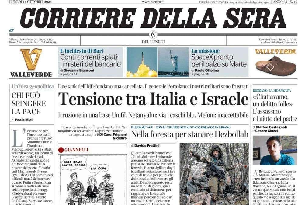 Corsera su Italia-Israele: "Spalletti non si fida di nessuno"