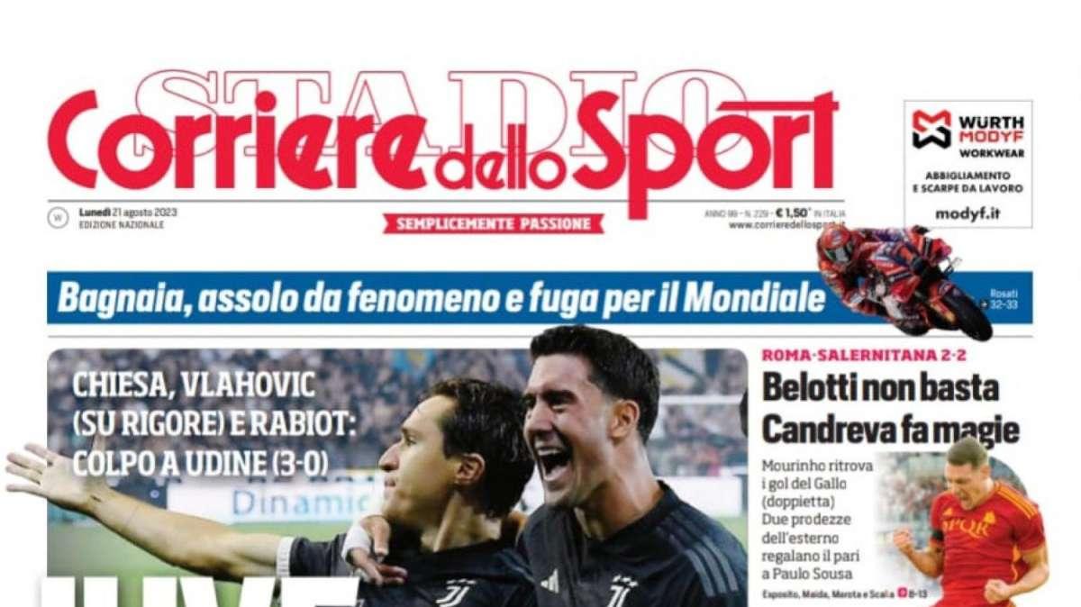 PRIMA PAGINA - Corriere dello Sport: "Napoli, subito Lindstrom"