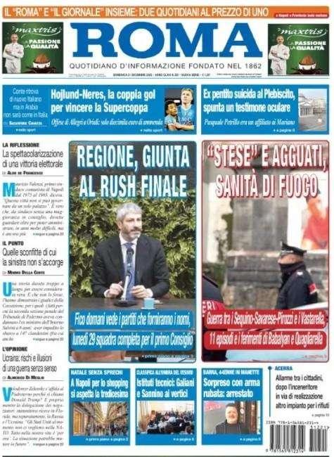 Il Roma: "Hojlund-Neres, la coppia gol per vincere la Supercoppa"