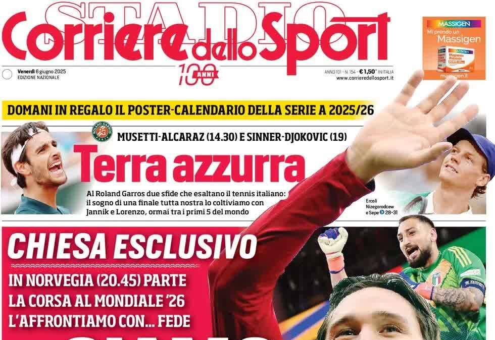 Il Corriere dello Sport: "Napoli, via all'asta per Osimhen"