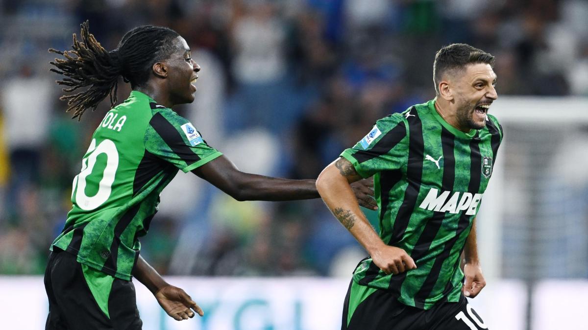 Berardi entra e decide, il Sassuolo batte 2-1 il Torino: prima gioia in A per Aquilani