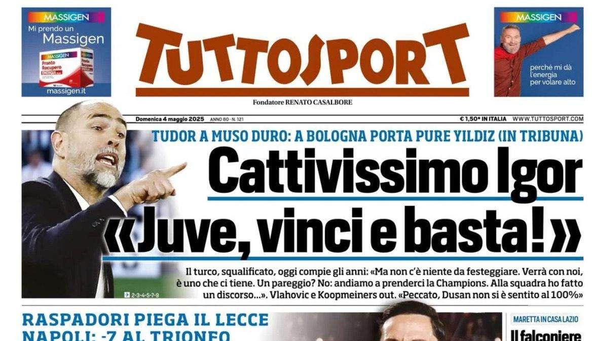 Tuttosport: "Conte cala il Jack Scudetto, è quasi fatta"