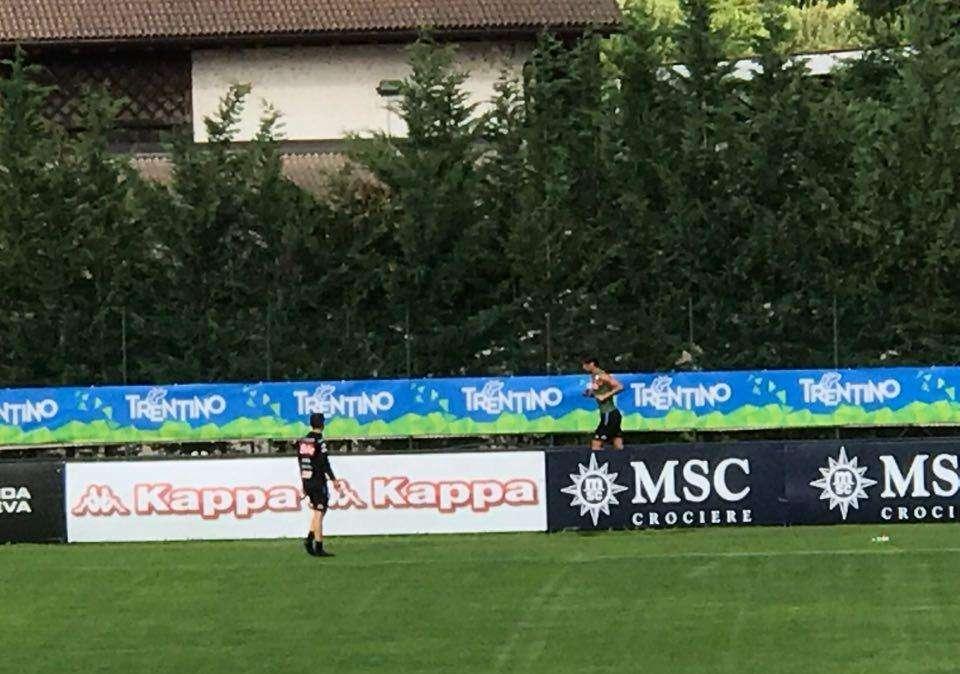 FOTO TN - Anche nel pomeriggio Inglese si allena a parte: prosegue la tabella personalizzata