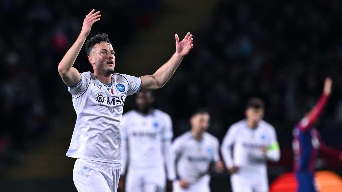 Napoli subito in vantaggio: Rrahmani la sblocca di testa su corner 